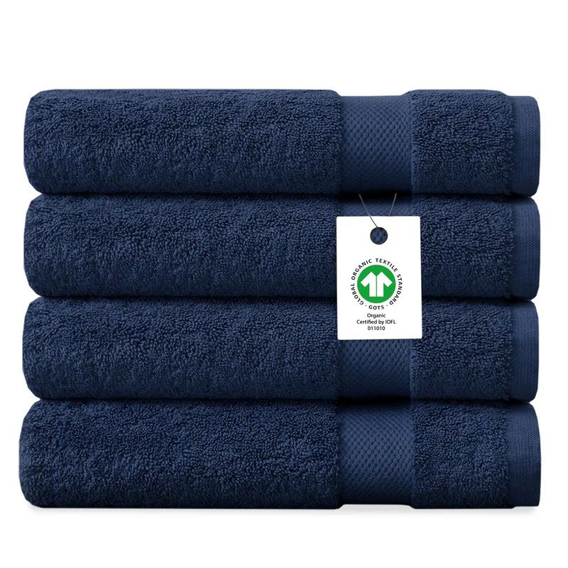 Organic Cotton Bath Towel Sets - 4 Pack
